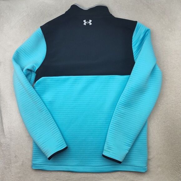 Under Armour Shirt Men Medium Blue Storm Quarter Zip Golf‎ Daytona Tech 1366280 - Picture 6 of 11